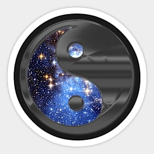 Yin Yang Universe Sticker